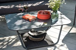 "Канны" лаунж-зона 4-местная плетеная из роупа (веревки), цвет темно-серый