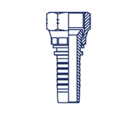 Фитинг DN 12 DKI (Г) 24x1.5 (накидная гайка)