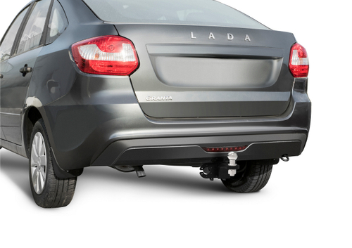 Фаркоп под квадрат Berg для Lada Granta (Лада Гранта) седан, лифтбек 2011-2018 2018-н.в., шар E, 900/75 кг, F.6017.006
