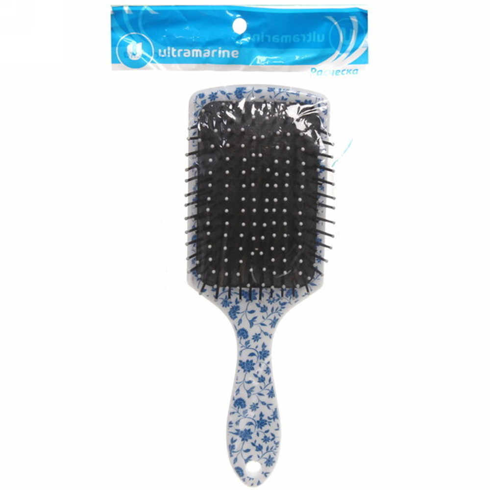 Расчёска массажная «Secret of beauty- Розы» 1 цвет, прямоуг., 23,5*7,5 см