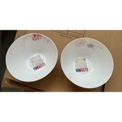 Тарелка White Fox WF-STS18 Салатник Summertime опаловый с деколью 18 см. 970 мл.