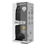 Черный фаллоимитатор-гигант 38см SilexD Premium Silicone Dildo 15" Model 1
