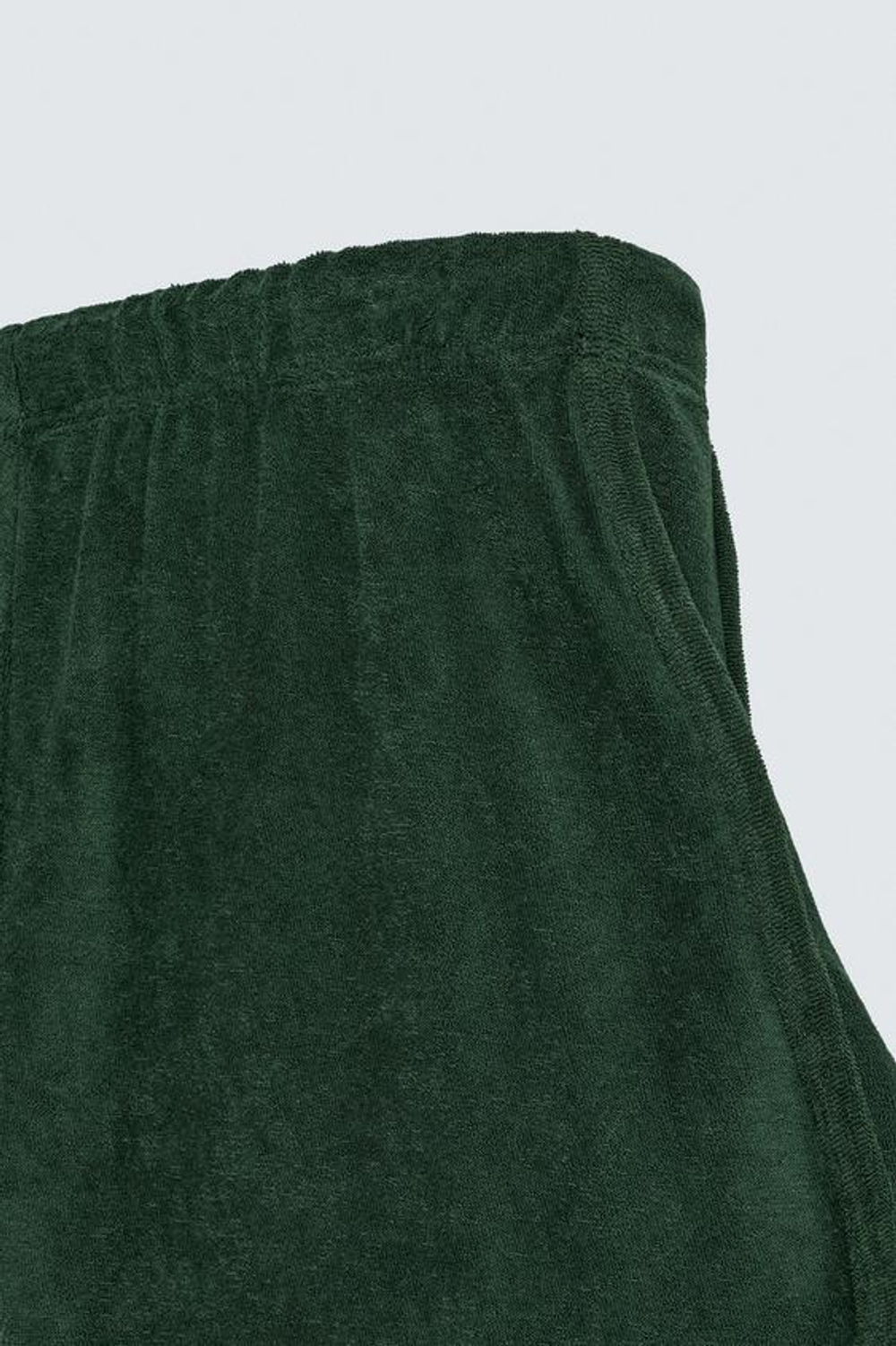 ZARA БЕРМУДЫ ЖАККАРДОВОЙ ТЕКСТУРЫ, ТЕМНО-ЗЕЛЕНЫЙ