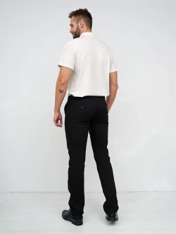 Рубашка приталенная с коротким рукавом