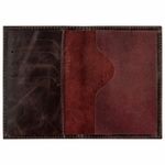 Обложка для паспорта натуральная кожа пулап, 3D герб + тиснение "ПАСПОРТ", темно-коричневая, BRAUBERG, 238194