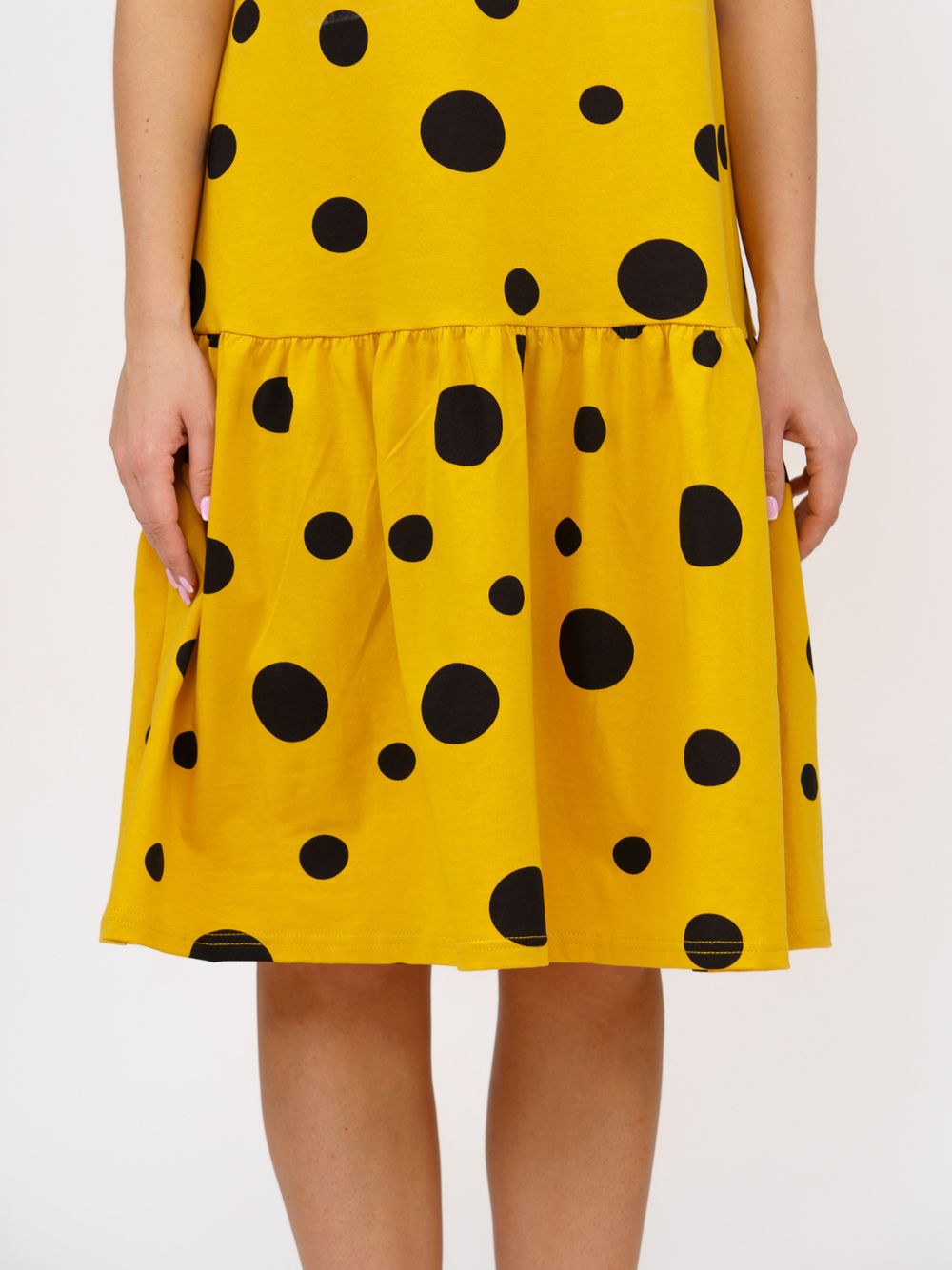 914 Сарафан "Горох/горчица" SveTekst (Акция)