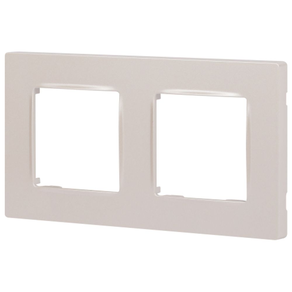 Рамка для розеток и выключателей ЭРА Серия 12 12-5202-15 на 2 поста, Классик, перламутр