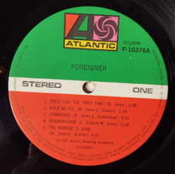 Винтажная виниловая пластинка LP Foreigner (Japan 1977) (No Obi) Headknocker