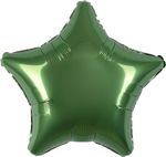 Шар (19''/48 см) Звезда, Зеленый мох, Бохо, 1 шт.