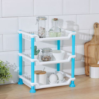 Настольная трёхъярусная этажерка «Контраст» (Цвет: разноцветный)