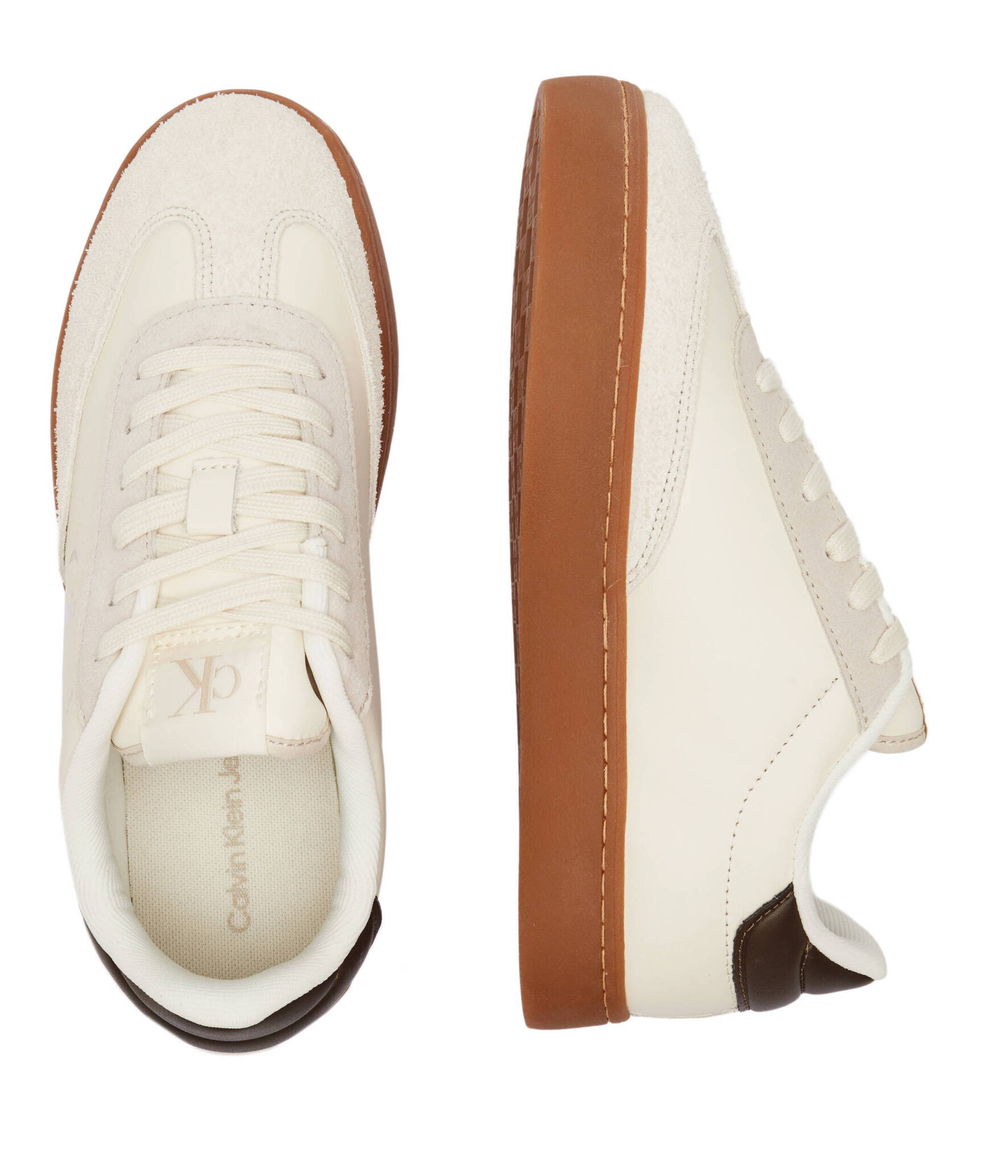 Кожаные кроссовки classic CALVIN KLEIN JEANS - экрю(YM0YM01272)