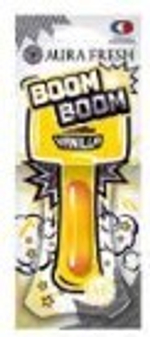 Ароматизатор для автомобиля AURA FRESH BOOM BOOM "ваниль" с жидким центром