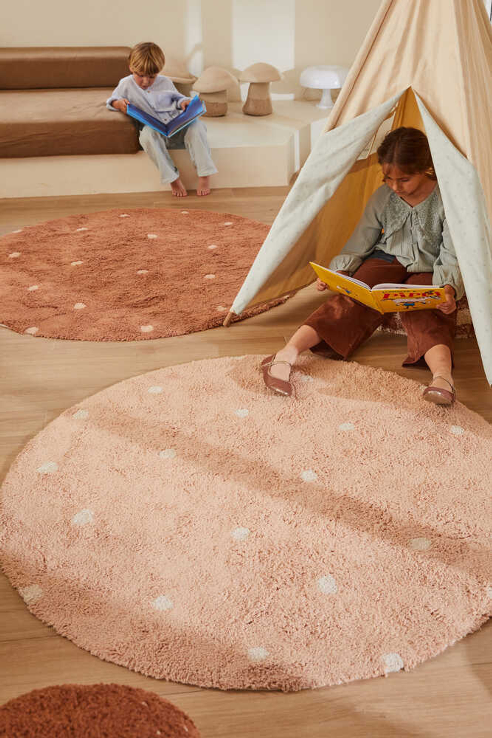 Ковер Lorena Canals Round Dot Rose (140Ø см)