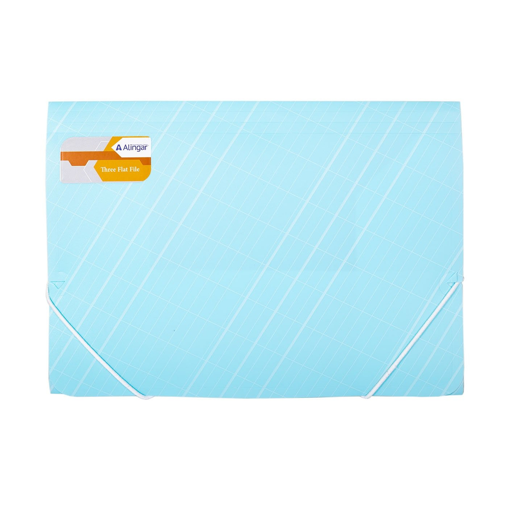 Папка на резинке Alingar, A4, 250х320 мм, 400 мкм, ассорти, матовая, "Line"