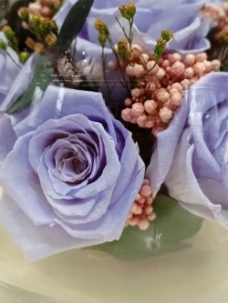 натуральные розы в стекле, вакуум*