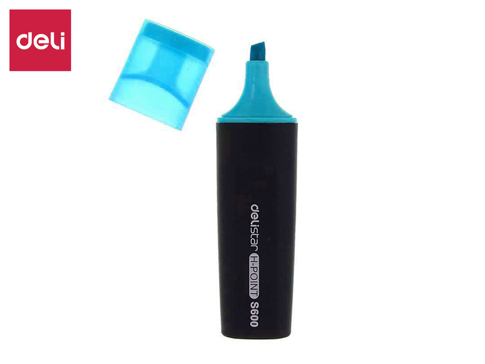 Текстовыделитель DELI "S600" 1-5 мм, голубой
