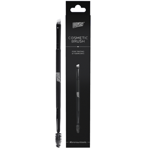 Кисть для бровей двусторонняя BRONSUN