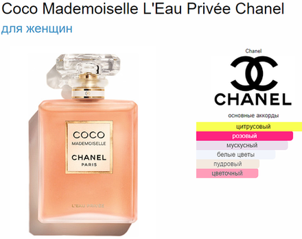Chanel COCO MADEMOISELLE L'EAU PRIVEE 50ml (duty free парфюмерия)