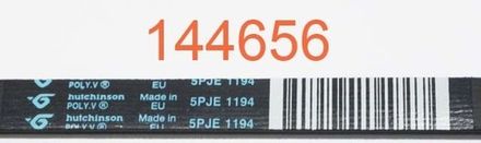 Ремень 1194 j5 Hutchinson для стиральной машины Indesit (Индезит) /Ariston (Аристон) 1194 j5 1110 мм Hutchinson - 144656