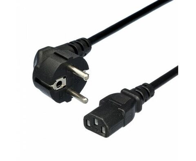 Кабель питания евровилка CEE 7/7-C13 (f) 1.8м ПВХ, 0.75мм, черный, GoPower