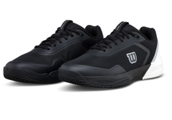 Мужские кроссовки теннисные Wilson Court Glide - black/white/lunar rock