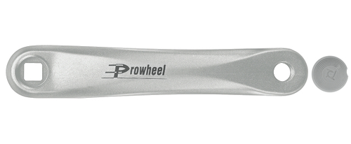 Шатун левый A00C Prowheel, квадратное посадочное место, длина 170 мм, кованый алюминий AL-6061-T6, серебристый