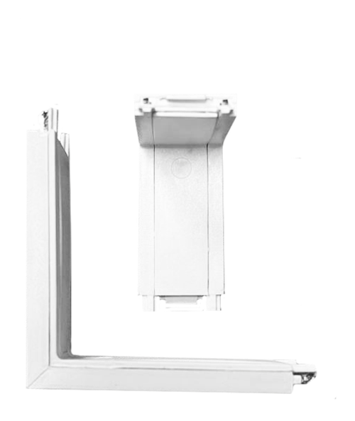 CLARUS Соединитель потолок-стена 48V для магнитного ультратонкого шинопровода, белый, 100 шт