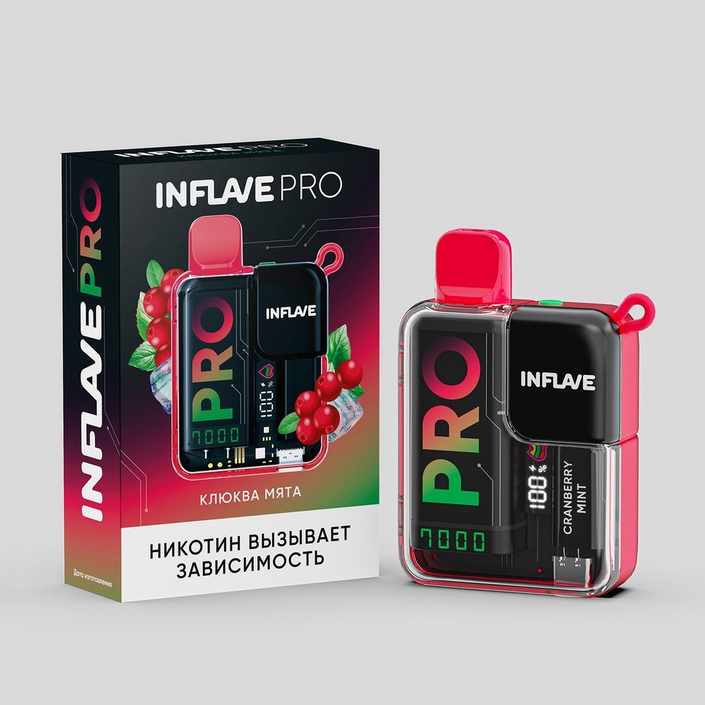 Inflave Pro 7000 - Клюква Мята