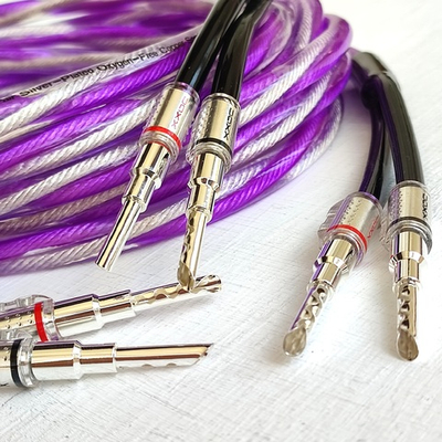 DAXX S92s Акустический кабель 12AWG (3.3мм.кв) из посеребренной бескислородной меди -готовая пара-