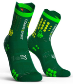 Compressport НОСКИ КОМПРЕССИОННЫЕ V3 TRAIL ВЫСОКИЕ 39-41 (зеленый/желтый)