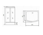 Душевая кабина Timo Comfort 120х90 T-8815F с гидромассажем