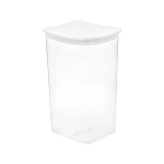 Емкость для сыпучих продуктов квадратная 1,9л, Белый