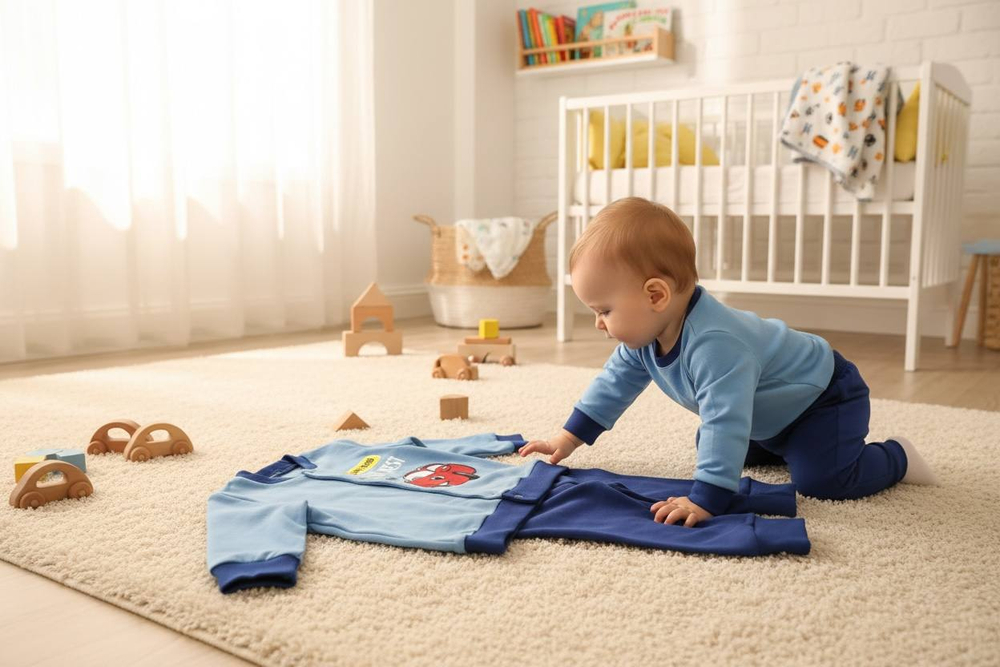 Костюм для самых маленьких голубой