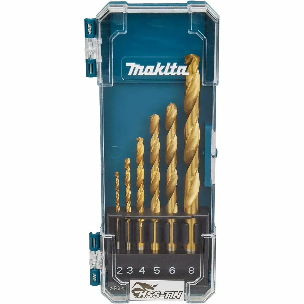 Набор свёрл Makita HSS, по металлу, 6шт, диаметр 2-8мм D-77241