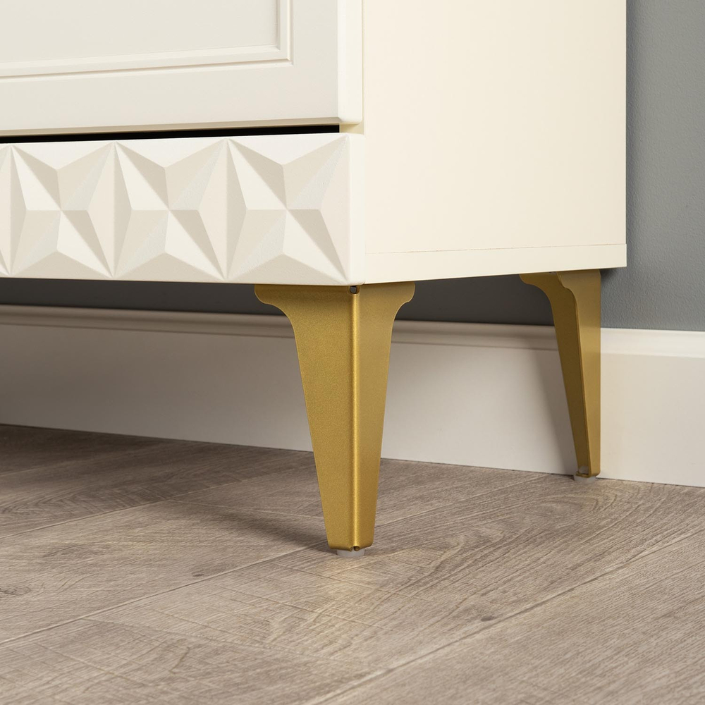 Марион шкаф-витрина 16.397.02 Слоновая кость