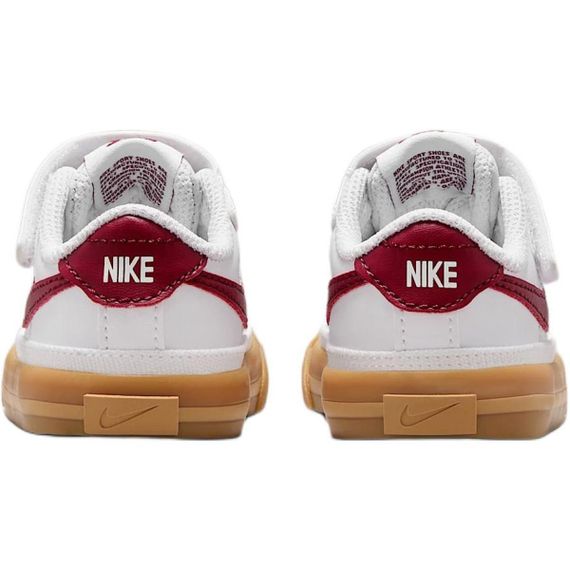 Наследие NIKE Court для маленьких белых/Республиканских женщин/Совместно-красных детей