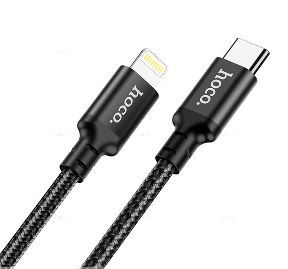 Кабель Type-C на Lightning Hoco X14 3m (black)