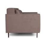 Club диван-кровать прямой, велюр Frost chocolate