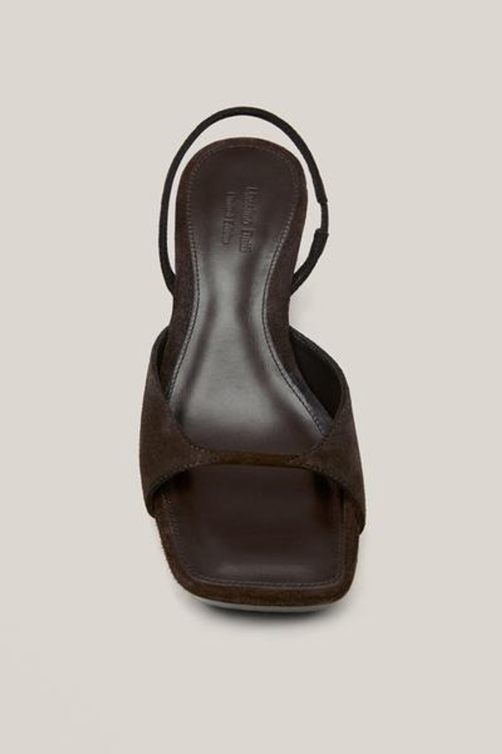 Massimo Dutti Сандалии на деревянном каблуке - Limited Edition, коричневый
