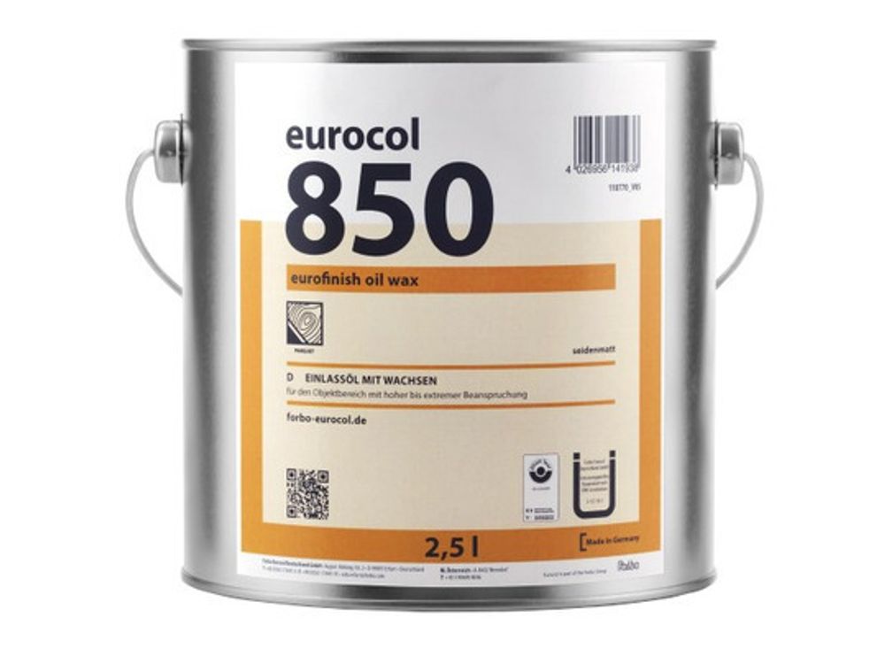 Масло-восковая эмульсия Forbo 850 Eurofinish Oil Wax 2,5 л