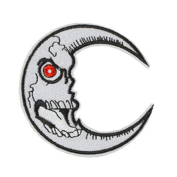 Нашивка термоаппликация на одежду и на рюкзак. Half Moon, Полумесяц