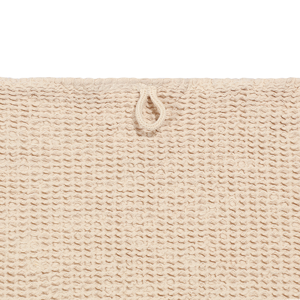 Полотенце банное из умягченной вафли кремового цвета из коллекции essential, 70x140 см