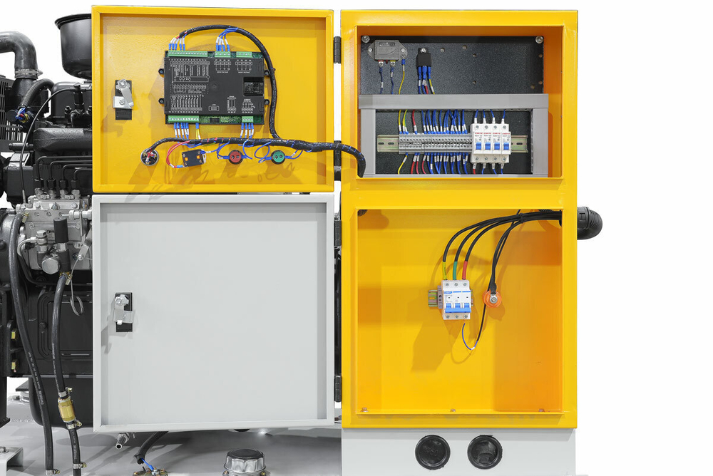 Резервный дизельный генератор МД ЭД-16-Т400-1РПМ29 в погодозащитном кожухе на шасси