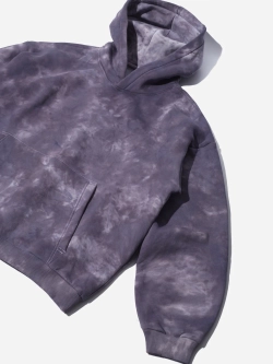 Худи варенка оверсайз с начесом (Фиолетовый) 320 г