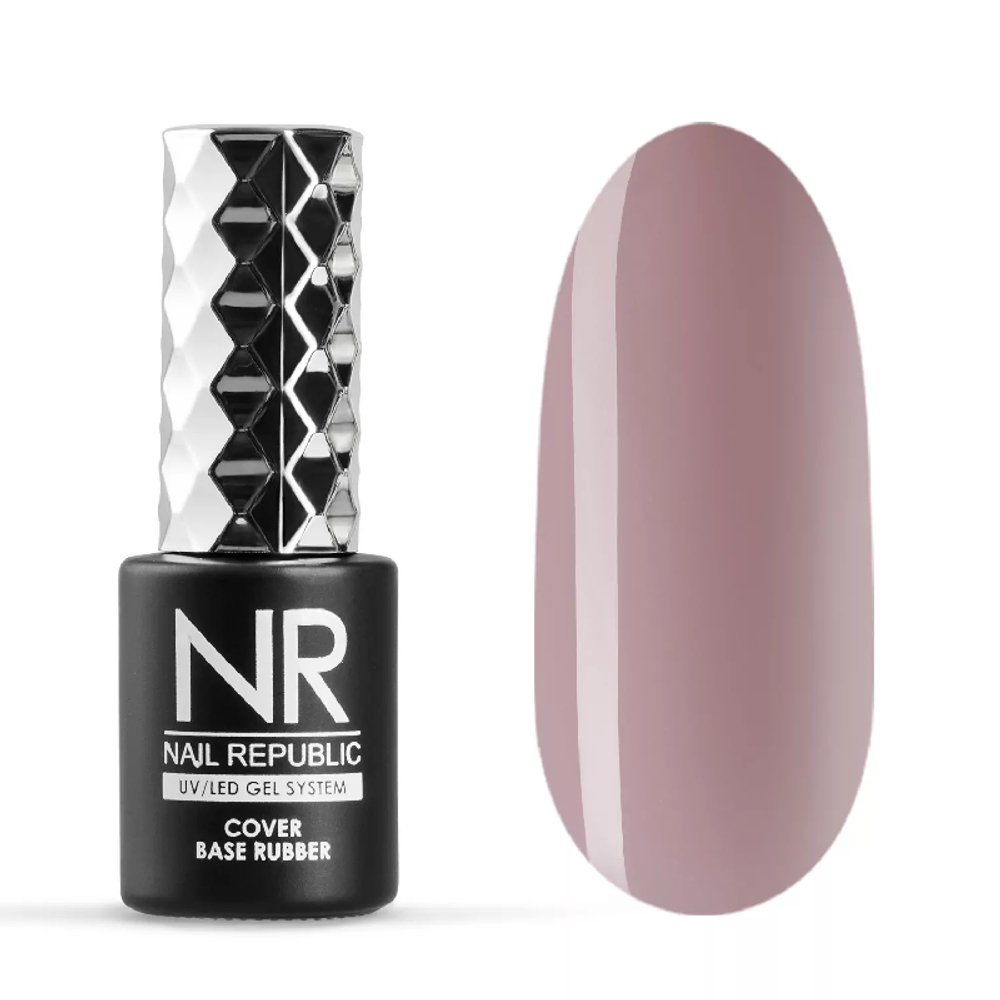 Nail Republic Cover base rubber 008, 10 мл