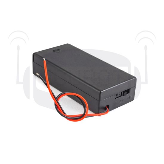 Бокс под АКБ18650 2 шт закрытый