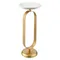 Столик приставной Svein, Ø25х63 см, мрамор/золото