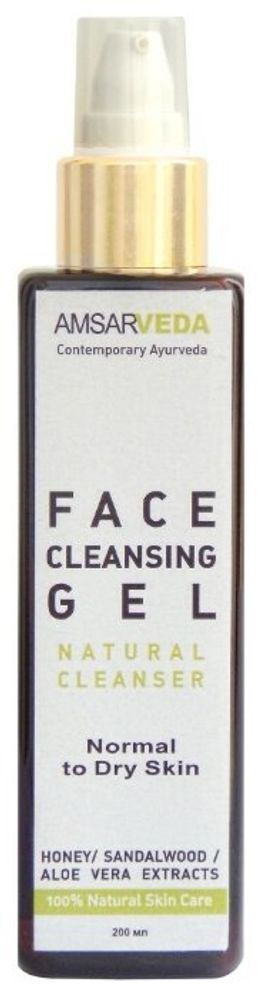 Amsarveda очищающий гель для нормальной и сухой кожи лица, 200 мл