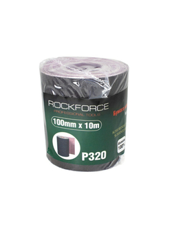Бумага наждачная на тканевой основе 100ммх10м в рулоне (P320) RockForce##Rock FORCE RF-FB4320C