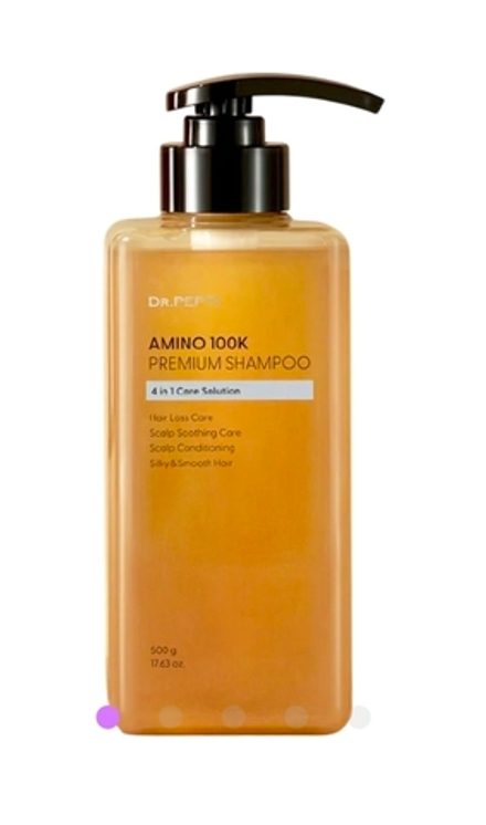 Dr.PEPTI Премиальный шампунь против выпадения волос, зуда и перхоти Amino 100k Premium Shampoo (500ml)